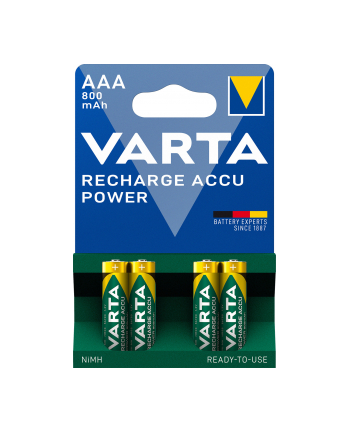 Akumulatorki VARTA Longlife Accu 800mAh HR03/AAA 4szt