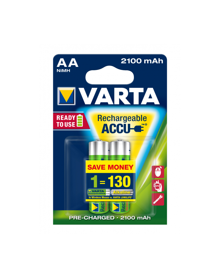 Akumulatorki VARTA Longlife Accu 2100mAh HR06/AA 2szt główny