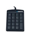 Manhattan Klawiatura numeryczna Ultra Slim USB czarna - nr 18