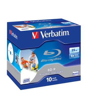 BD-R Verbatim 6x 25GB (jewel CaSe 10) Blu-Ray Printable
