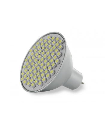 Whitenergy żarówka LED| GU5.3 | 80 SMD 3528 | 4W | 12V| ciepła biała | reflektor nr 1