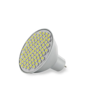 Whitenergy żarówka LED| GU5.3 | 80 SMD 3528 | 4W | 12V| ciepła biała | reflektor nr 2