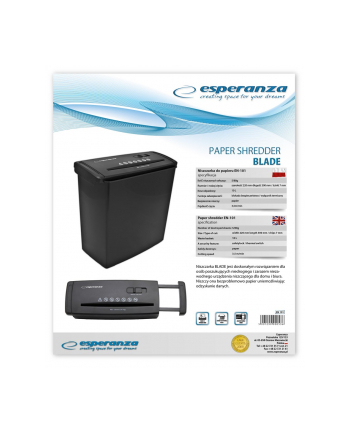 Niszczarka Esperanza EN101 BLADE nr 2