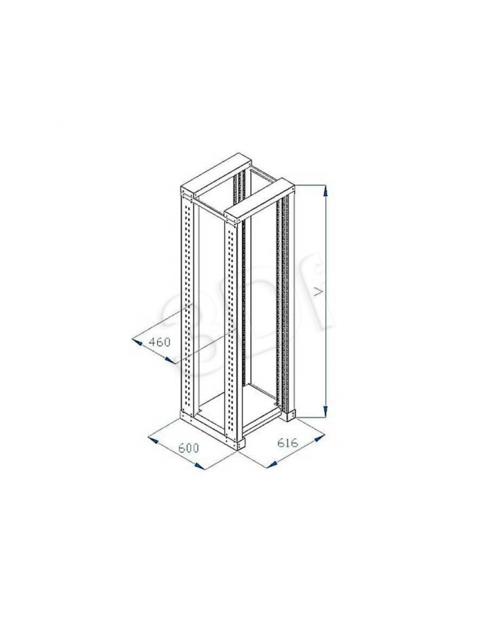 RACK PODWÓJNY 2x19   42U gł.600mm RSX-42-XD6 TRITON główny