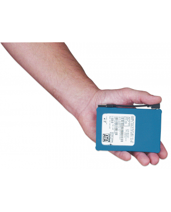 Manhattan Obudowa na dysk 2,5'' SATA  zewnętrzna USB 2.0 niebieska silikon