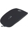 Manhattan Myszka optyczna Mini Superslim USB 1000dpi czarna - nr 53