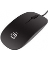 Manhattan Myszka optyczna Mini Superslim USB 1000dpi czarna - nr 55