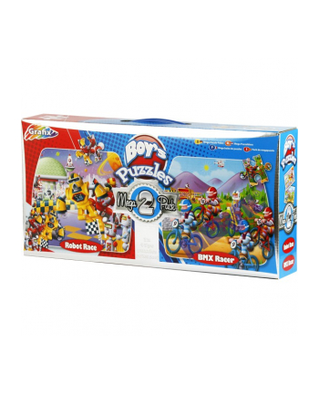 GRAFIX Mega Puzzle 2 obrazki Wyścig Robo nr 2