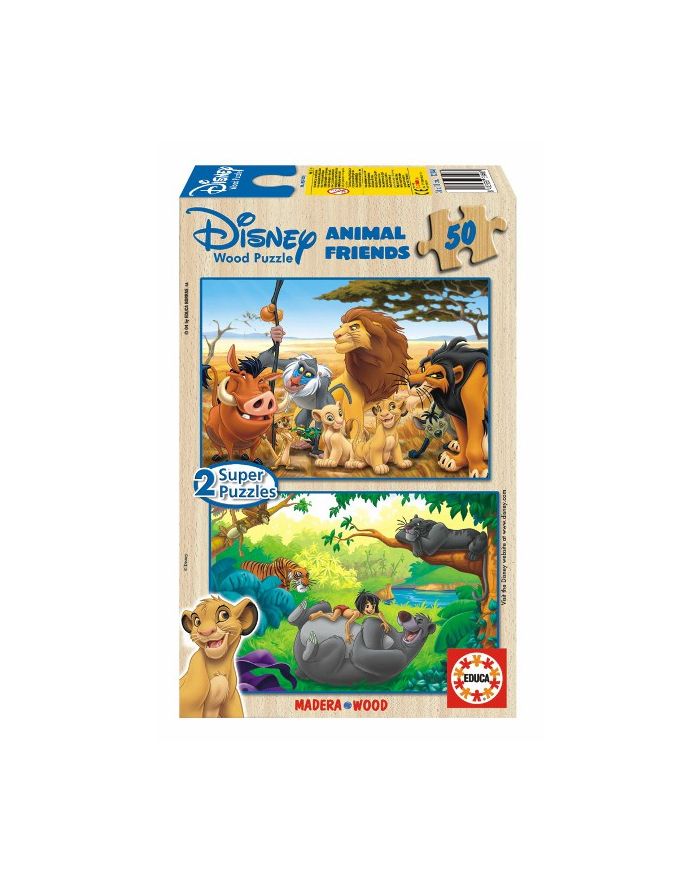 EDUCA 13144 EDUCA 2X50 EL. ANIMAL FRIENDS 8412668131446 Niskie ceny www ...
