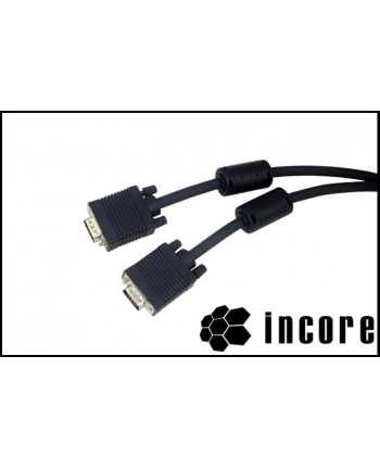 Kabel Incore  VGA (HD15M-HD15M) 1,8m z ferrytem nr 1