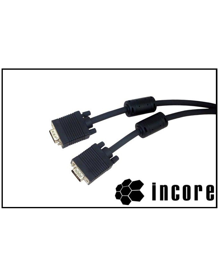 Kabel Incore  VGA (HD15M-HD15M) 1,8m z ferrytem główny