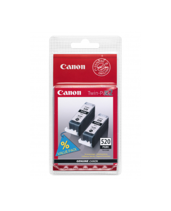 Tusz Canon BJ czarny PGI-520BK dwupak (PGI520BK Twin) [2932B012]