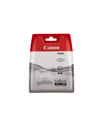 Tusz Canon BJ czarny PGI-520BK dwupak (PGI520BK Twin) [2932B012]