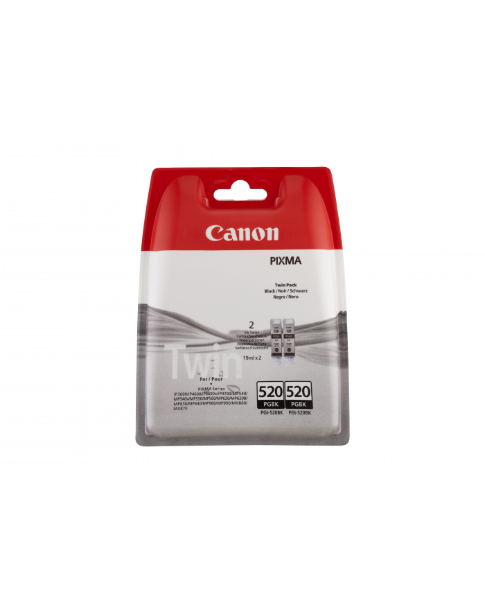 Tusz Canon BJ czarny PGI-520BK dwupak (PGI520BK Twin) [2932B012] główny