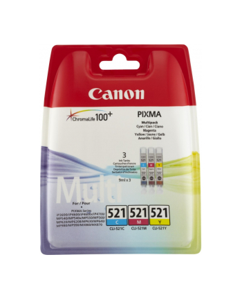 Tusz Canon BJ CLI-521 C/M/Y [2934B010]