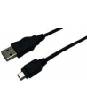 Kabel USB, USB A - Mikro USB B, 0.6m, CU, AWG28, 2x ekranowany, M/M, UL, czarny [CU0015] - nr 15
