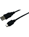 Kabel USB, USB A - Mikro USB B, 0.6m, CU, AWG28, 2x ekranowany, M/M, UL, czarny [CU0015] - nr 16
