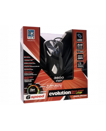 Mysz A4T EVO XGame Laser Oscar X747 Blue Fire USB