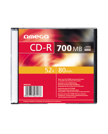 OMEGA CD-R 700MB 52X SLIM CASE*10 [56104]