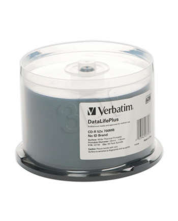 CD-R Verbatim | cake box 50 | 700MB | 52x | do nadruku Wide Thermal