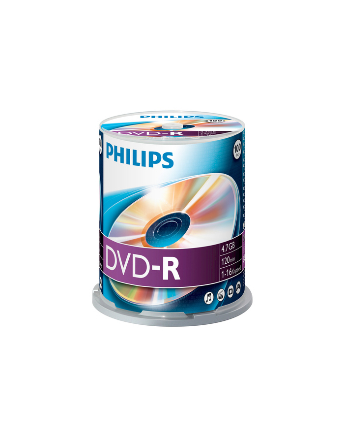 PHILIPS DVD-R 4,7GB 16X CAKE*100  DM4S6B00F/00 główny