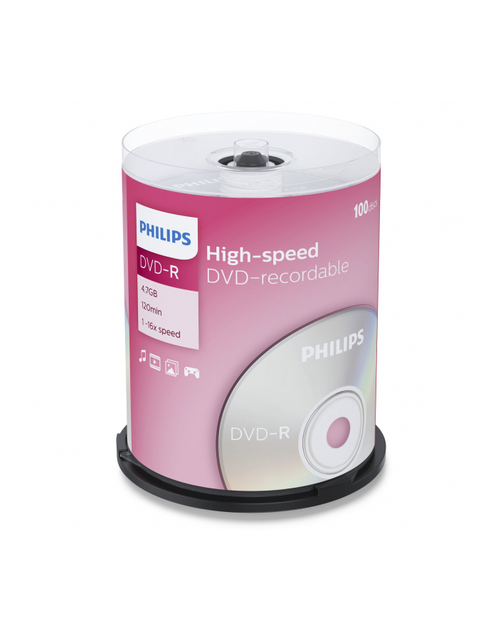 PHILIPS DVD-R 4,7GB 16X CAKE*100  DM4S6B00F/00 główny