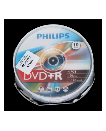 PHILIPS DVD+R 4,7GB 16X CAKE*10  DR4S6B10F/00 nr 1