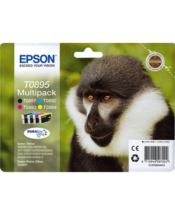 Zestaw Epson T0895 CMYK MultiPack DURABrite | Stylus SX100 nr 2