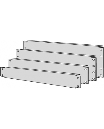 APRAnet Maskownica do szafy 19'', 2U, RAL 9005, czarna