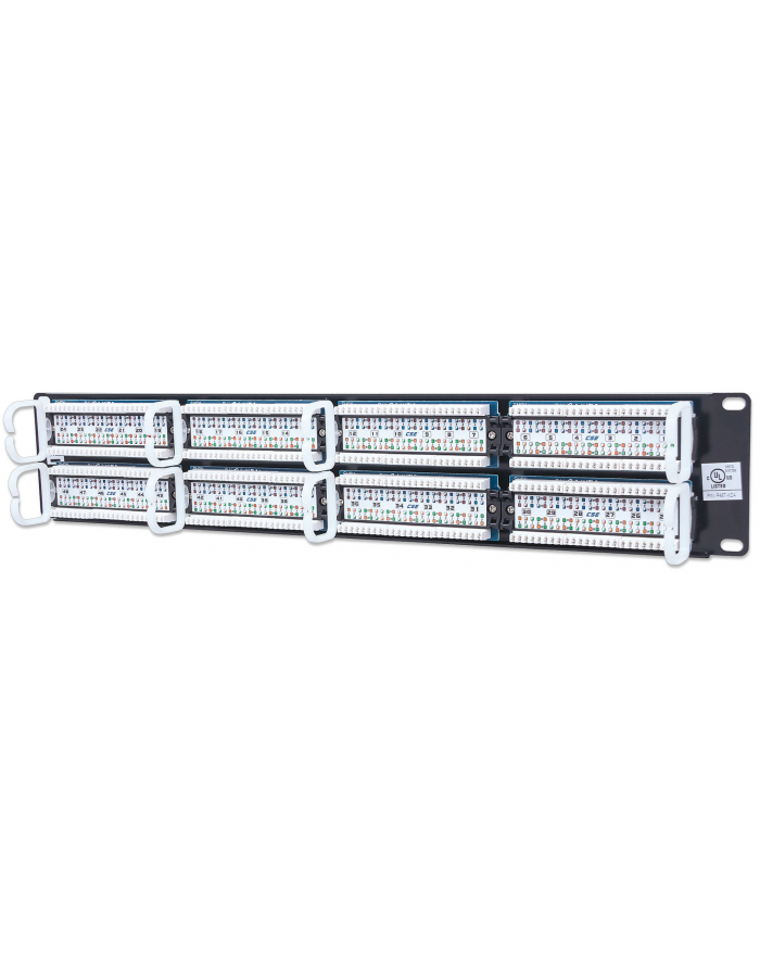 Intellinet patch panel 19' 48 porty UTP kat.5e czarny główny