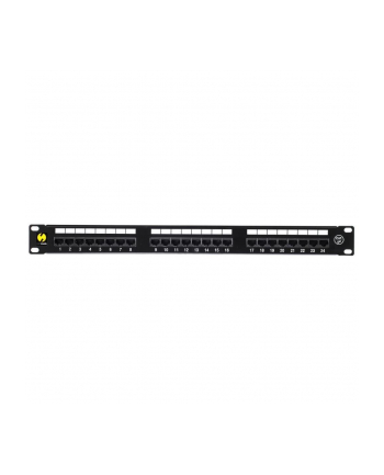 Netrack patchpanel 19'' 24-porty kat. 5e UTP LSA, z półką