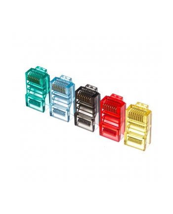 Netrack wtyk RJ45 8p8c UTP drut, kat. 5e (100 szt), kolor MIX