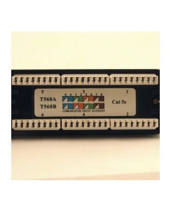 Netrack patchpanel 19'' 24-porty kat. 5e UTP LSA z półką nr 1