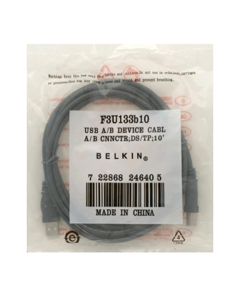 BELKIN Kabel USB 2.0 A-B  3m