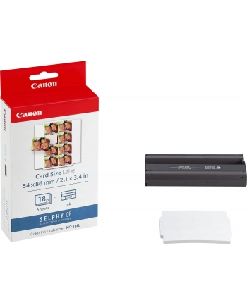 Papier + tusz Canon KC18IL Ink Label Set | 22x17.3mm | 18ark | CP100/220/330 nr 2