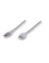 MANHATTAN Kabel USB 2.0 A-A przedłużacz 4.5m (srebrny)<br>[340502] - nr 10