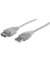 MANHATTAN Kabel USB 2.0 A-A przedłużacz 4.5m (srebrny)<br>[340502] - nr 8