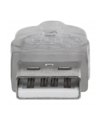 MANHATTAN Kabel USB 2.0 A-A przedłużacz 4.5m (srebrny)<br>[340502]