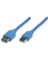 MANHATTAN Kabel USB 3.0 A-A przedłużacz 2m, niebieski<br>[322379] - nr 11