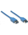 MANHATTAN Kabel USB 3.0 A-A przedłużacz 2m, niebieski<br>[322379] - nr 12