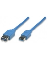 MANHATTAN Kabel USB 3.0 A-A przedłużacz 2m, niebieski<br>[322379] - nr 7