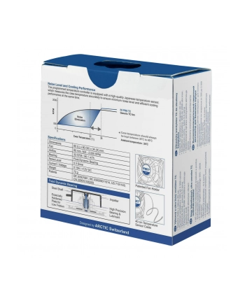Wentylator ARCTIC COOLING fan F8 PRO TC (80x80x34)  (kontrola prędkości, łożysko FDB)
