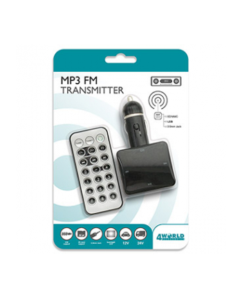 4World Transmiter FM ELITE1 - USB/SD/MMC/Audio | 1.4'' | 12/24V