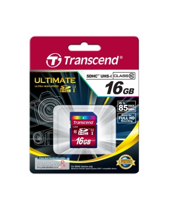 Transcend karta pamięci SDHC UHS-1  16GB Class 10 ULTIMATE HD VIDEO nr 2