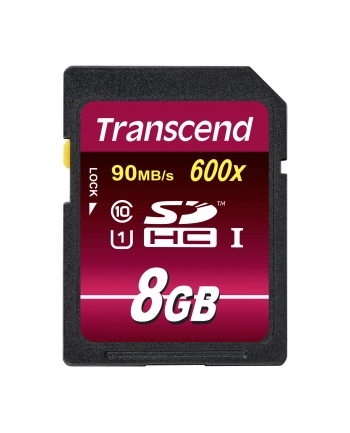Transcend karta pamięci SDHC UHS-1 8GB Class 10 ULTIMATE HD VIDEO nr 1