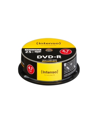 DVD-R Intenso [cake box 25|4.7GB|16x| do nadruku | Extra Fine Matt | Fullface] nr 1