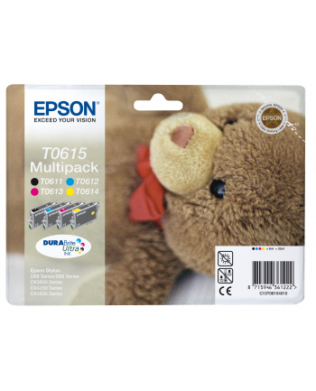 Zestaw Epson T0615 CMYK MultiPack DURABrite  Stylus D68 Photo Edition/88/88 Plus DX3800