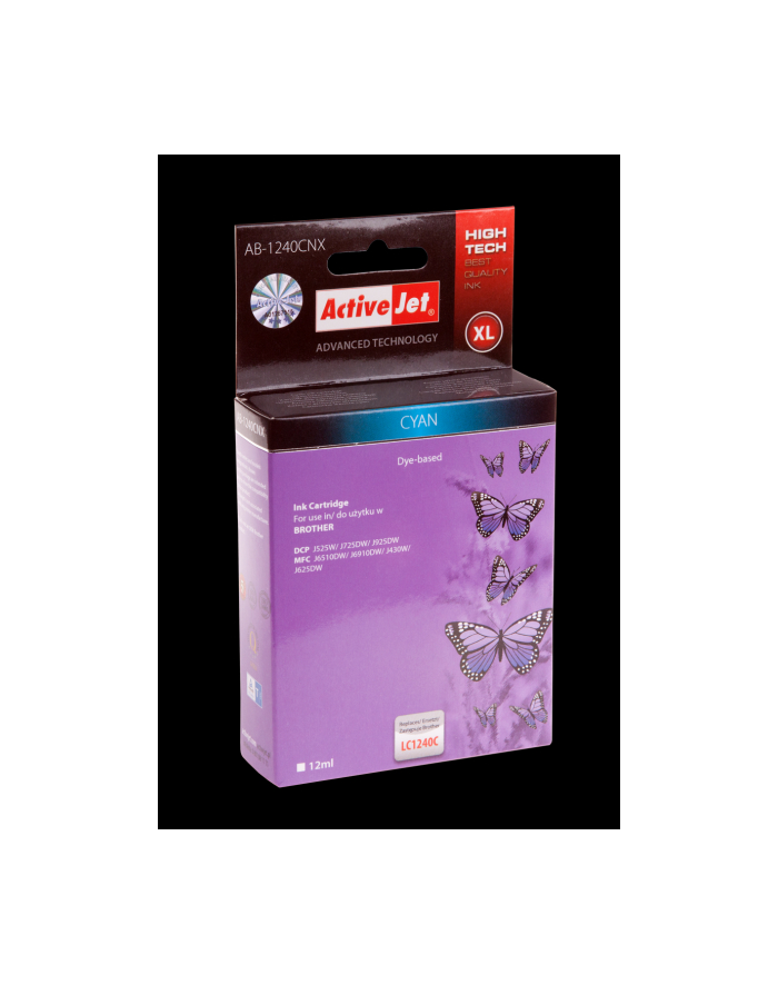 ActiveJet AB-1240CNX tusz błękitny do drukarki Brother (zamiennik LC1240C) główny