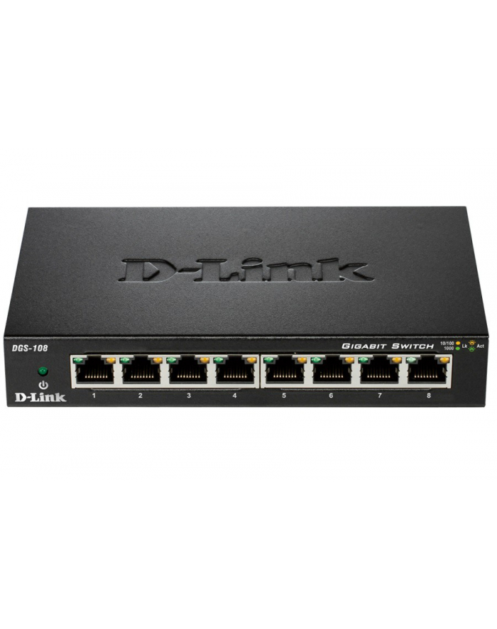 D-Link DGS-108 8-port Gigabit Metal Housing Desktop Switch główny