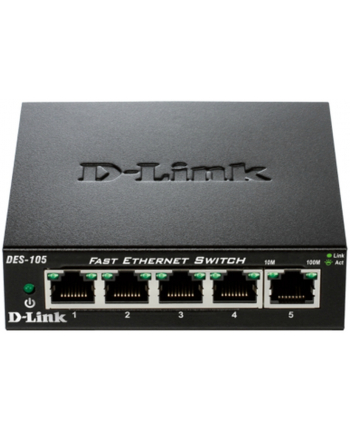 D-Link 5-port 10/100 Metal Housing Desktop Switch